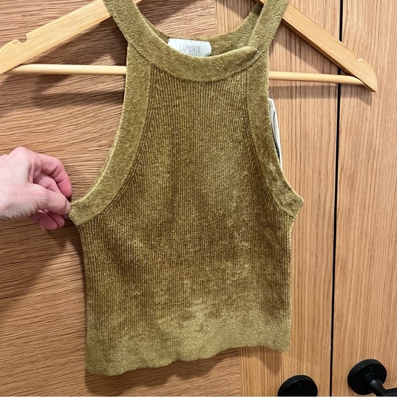 LaPointe | Racerback | Luxe Chenille | Tank Top | Moss Green | XS | NWT - Picture 2 of 9